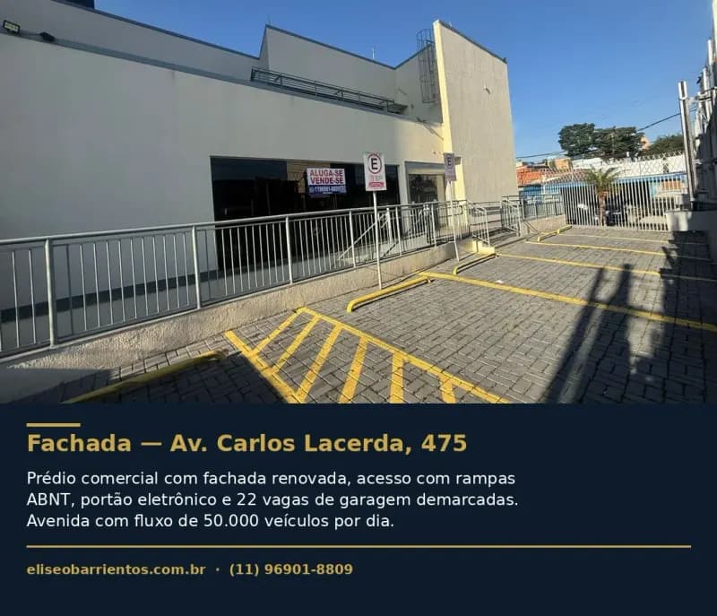 Prédio Comercial 750 m² · 22 vagas · Av. Carlos Lacerda 475 – Pirajussara